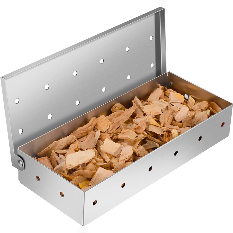 Smoker Box Wood Chip - Rookbox van roestvrij staal voor grill,