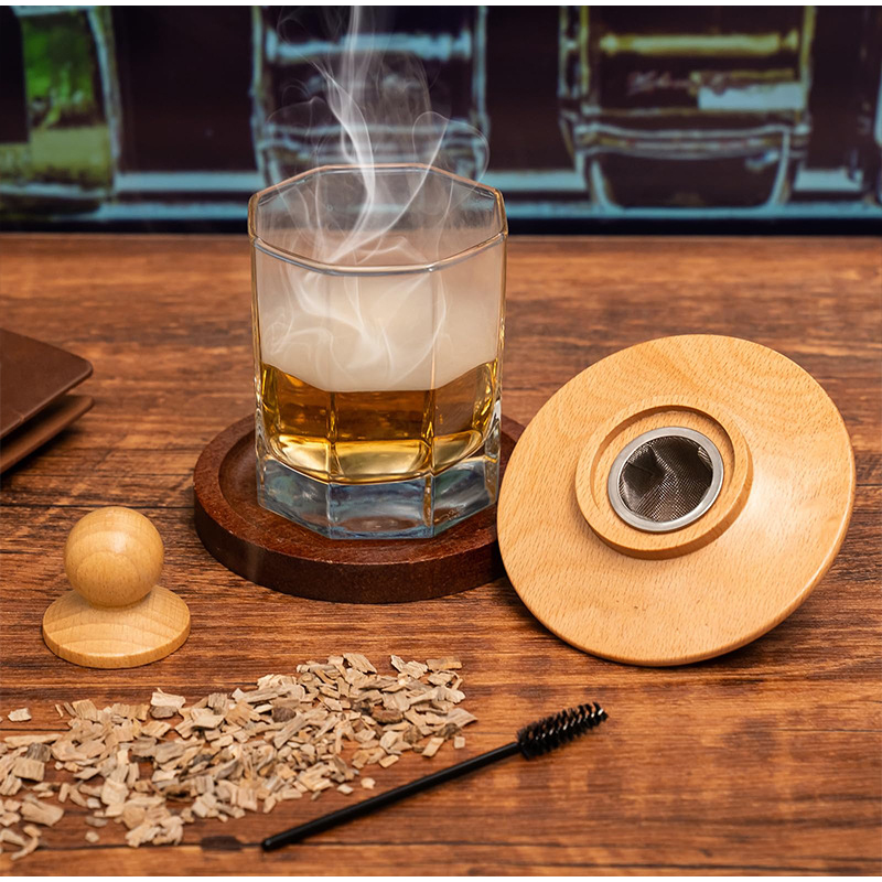 Smoker Box Wood Chip - Premium Whiskey Cocktail Roker Kit met