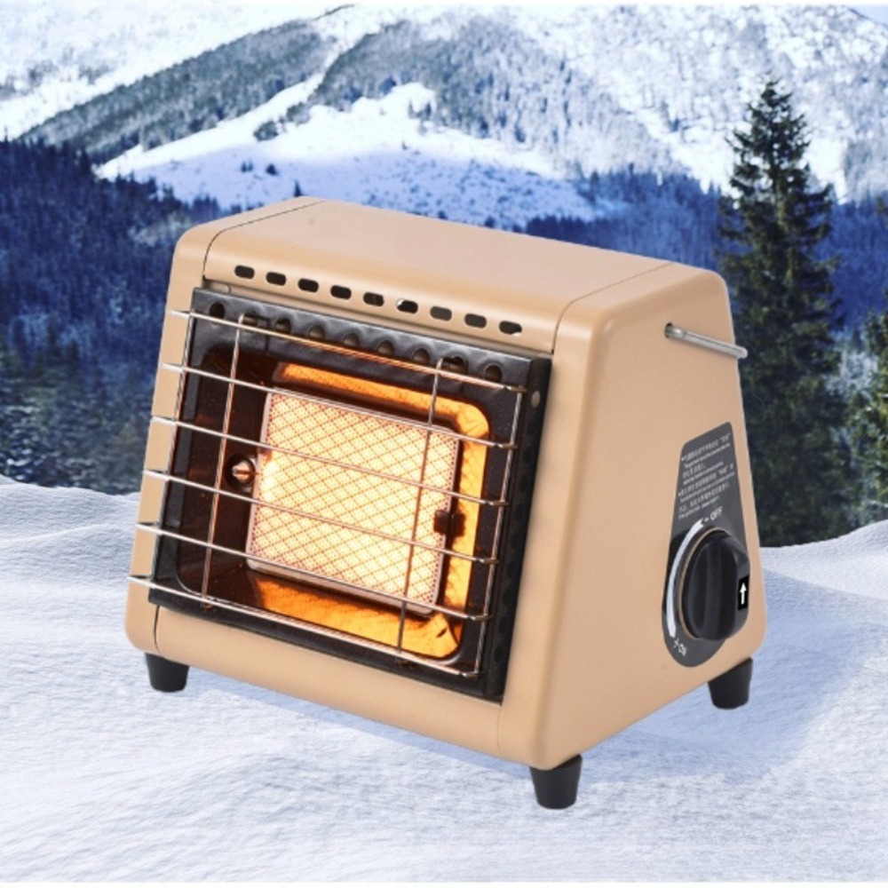 Home Cooking Heater - Draagbare 1,5 kW gasfornuisverwarmer 2-in-1 BBQ