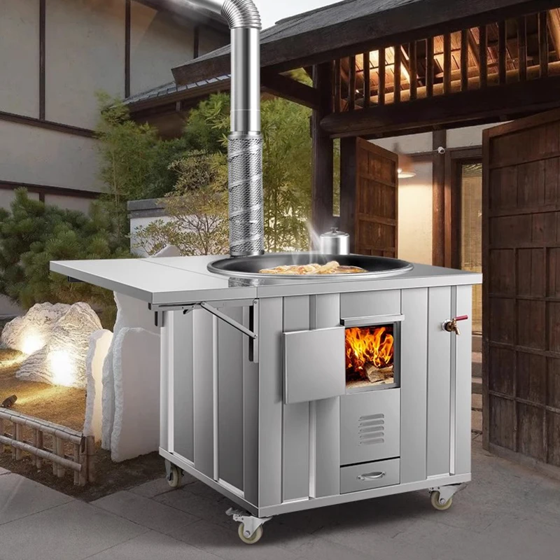 Home Cooking Heater - Roestvrijstalen houtkachels Terrasverwarmers Scandinavische keuken Rookpijpen
