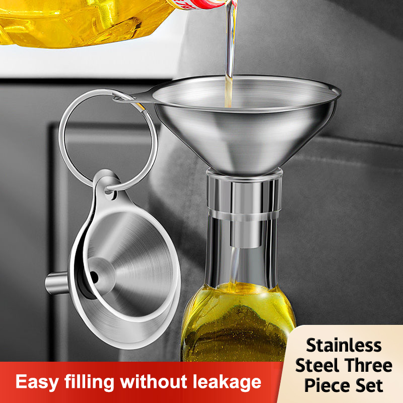 Home Cooking Set - Food Grade roestvrijstalen keukentrechters Set metalen