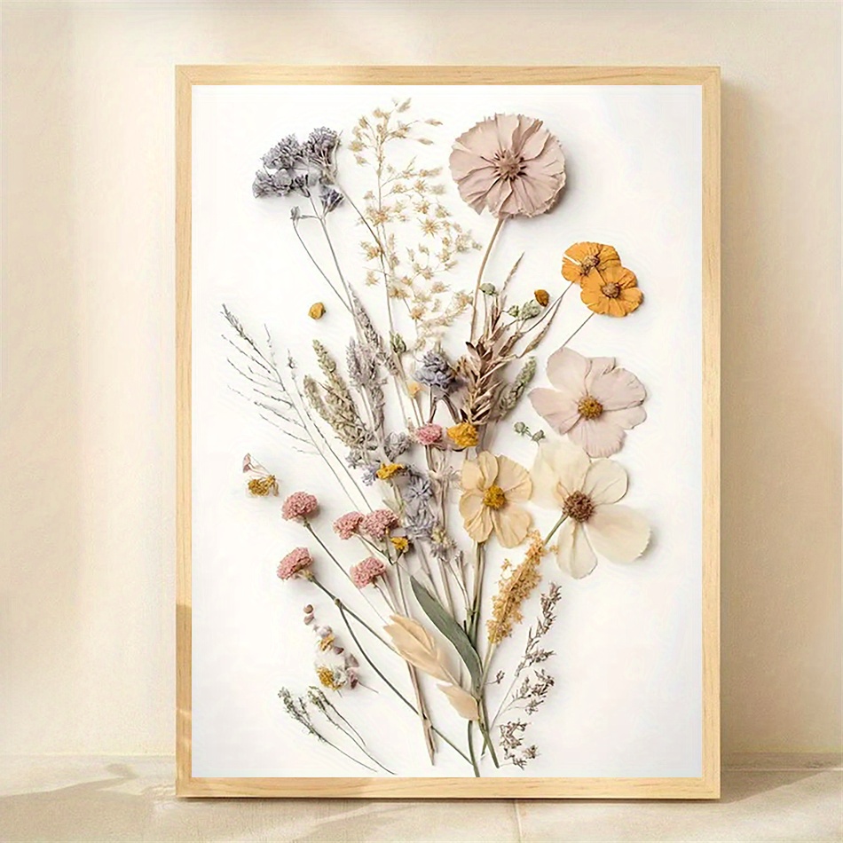 Home Cooking Oil - 1 stuk bohemien-stijl bloem canvas wandkunst,
