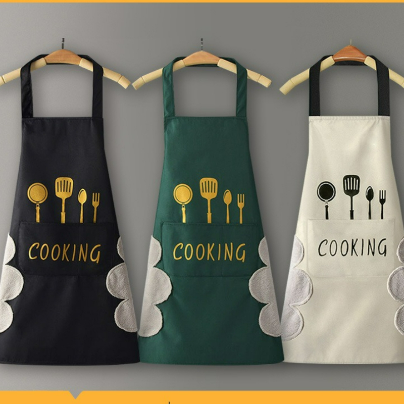 Home Cooking Oil Making Machine - Aangepast logo PVC keukenschort Waterdicht en
