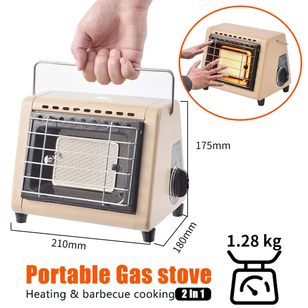 Draagbare 2-in-1 gasfornuisver - Home Cooking Heater recensie en prijs