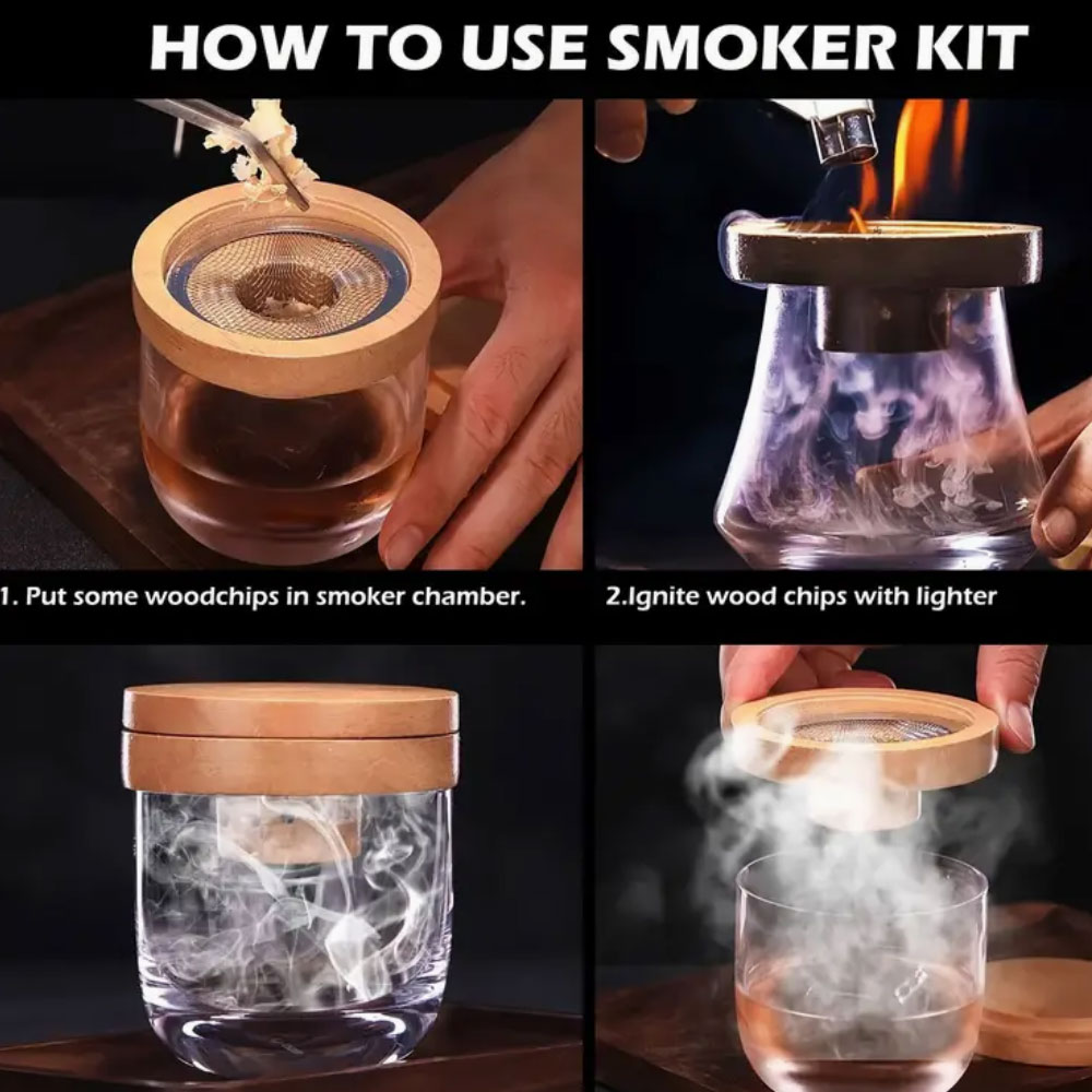 Cocktail Roker Set Bar Houten  - Smoker Box Wood Chip recensie en prijs