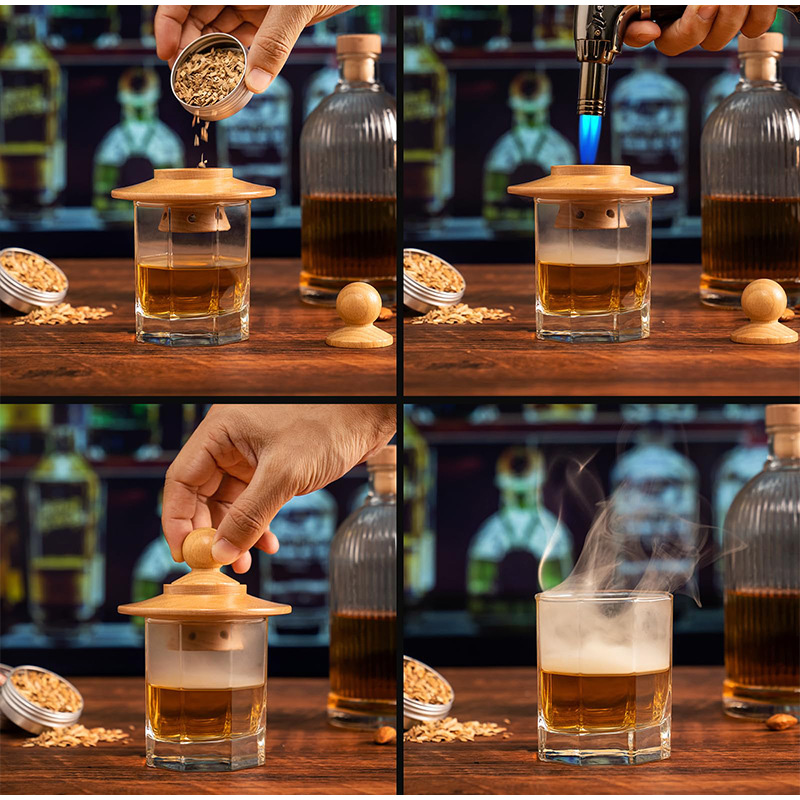 Premium Whiskey Cocktail Roker - Smoker Box Wood Chip recensie en prijs