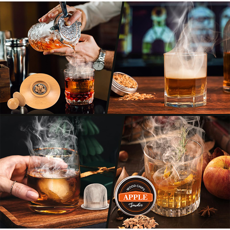 Premium Whiskey Cocktail Roker - Smoker Box Wood Chip recensie en prijs