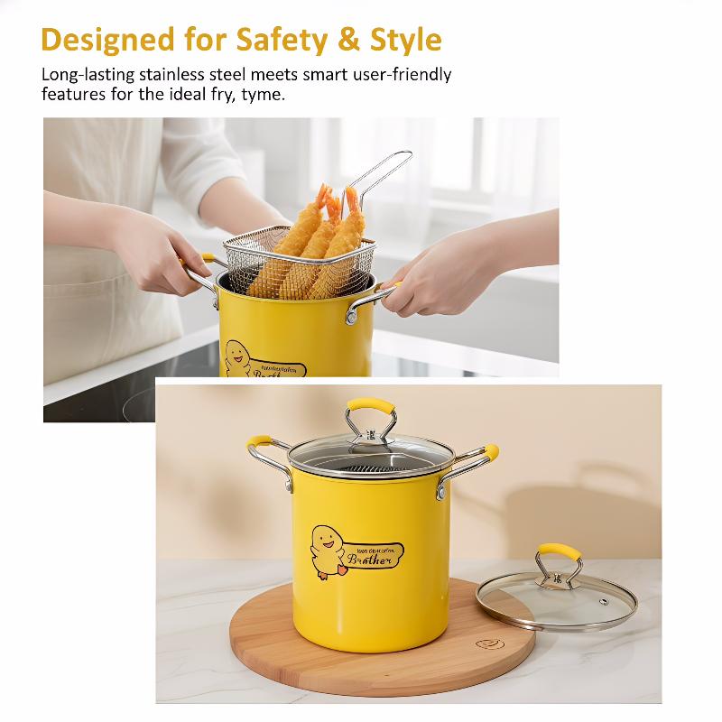 2/3L Friteusepan Roestvrij Sta - Home Cooking Oil Filter recensie en prijs