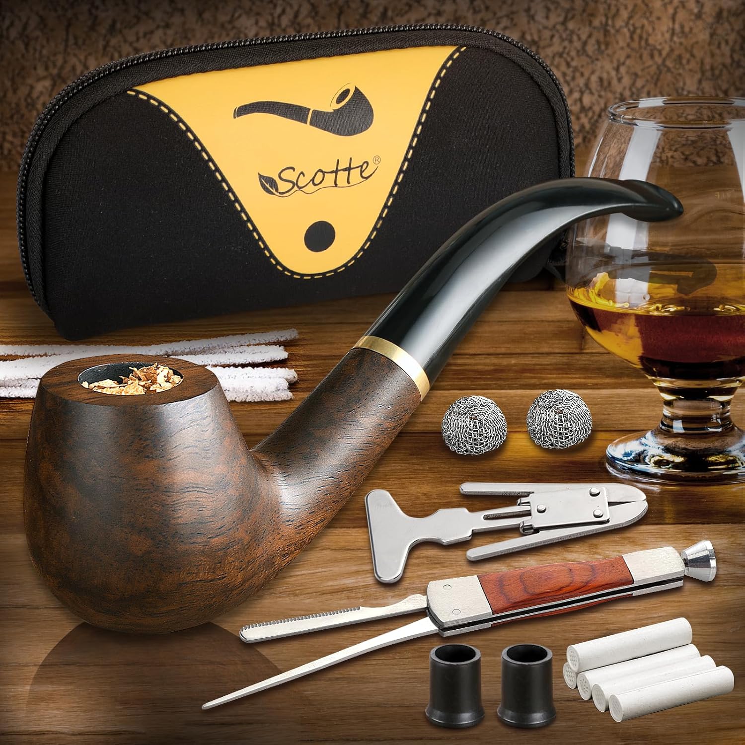 Tabakspijp handgemaakte ebbenh - Smoker Box Wood Chip recensie en prijs