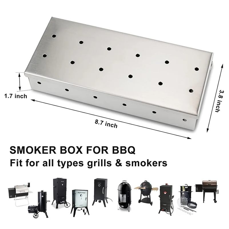 Rookbox van roestvrij staal vo - Smoker Box Wood Chip recensie en prijs