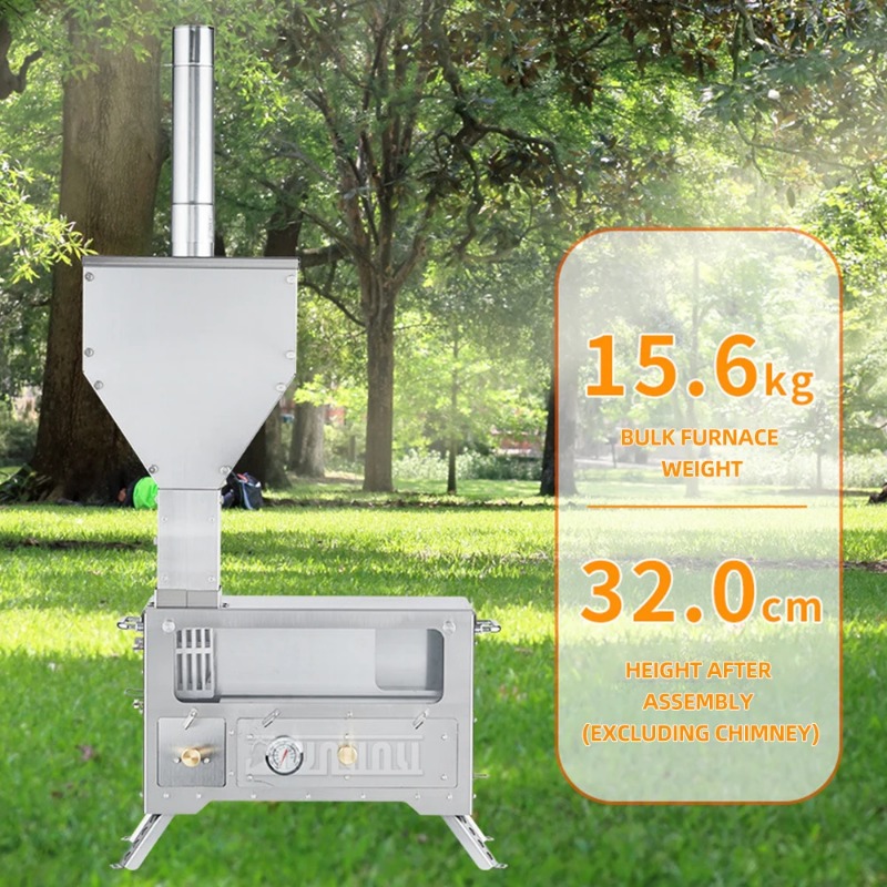 Draagbare buitenvuur houtkache - Home Cooking Heater recensie en prijs