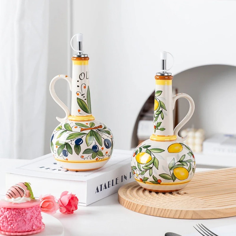 Keramische oliefles, sojasausf - Home Cooking Oil recensie en prijs
